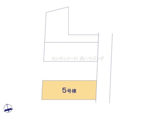 リナージュ 瑞穂町二本木 新築 全5棟 5号棟(区画図)