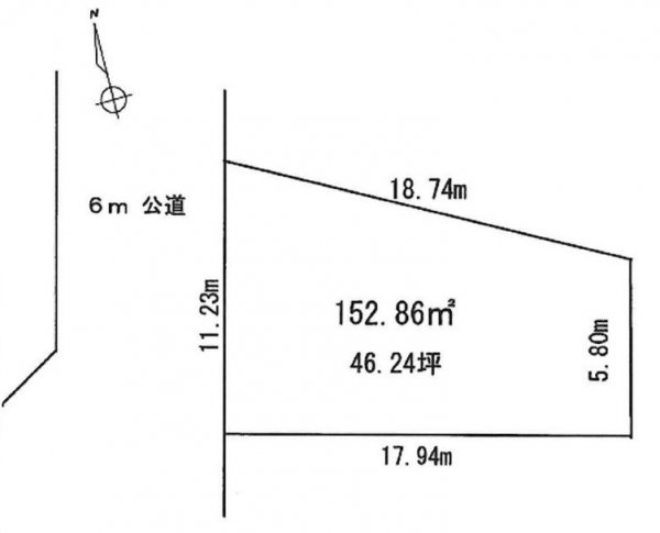 瑞穂町長岡4丁目　売地