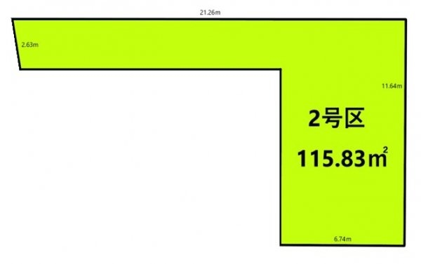 武蔵村山市榎2丁目　売地　全2区画　2号区