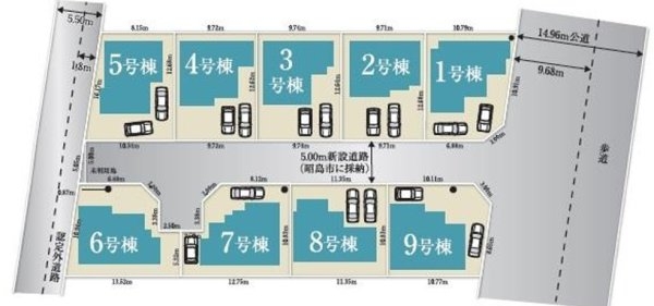 グラファーレ　昭島市拝島町5丁目　新築　全9棟　2号棟