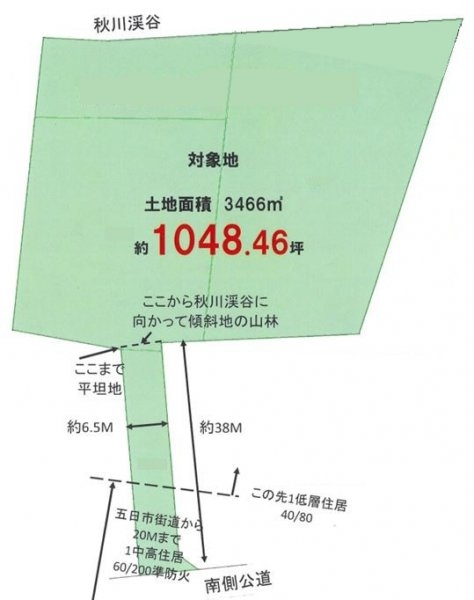 あきる野市高尾　売地