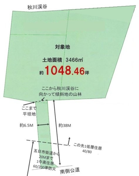 あきる野市高尾　売地