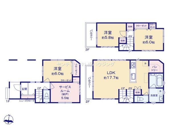 昭島市中神町　新築　全1棟