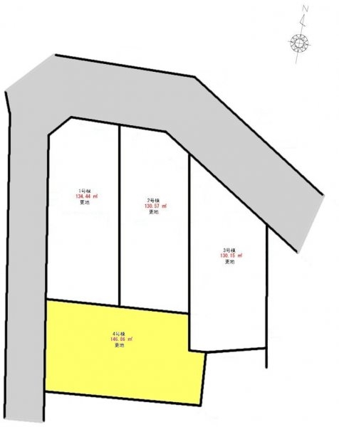 福生市加美平3丁目　売地　全4区画　4号区