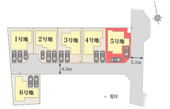 東大和市奈良橋5丁目　新築　全6棟　5号棟