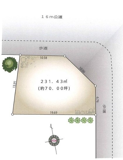 立川市若葉町3丁目　売地