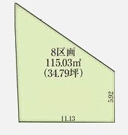 立川市柏町4丁目　売地　全8区画　8号区