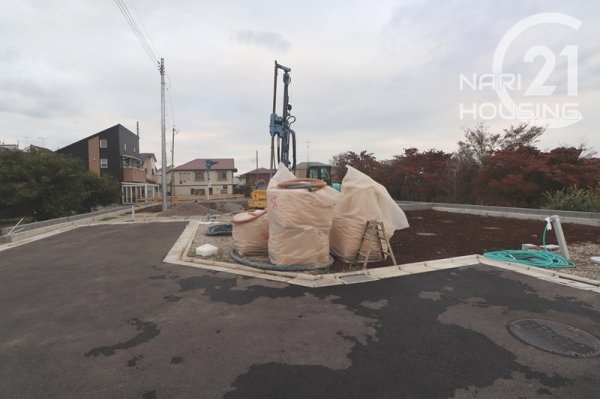 立川市柏町4丁目の土地(前面道路含む現地写真)