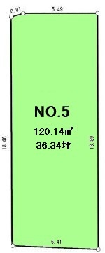 東大和市立野3丁目　売地　全4区画　4号区
