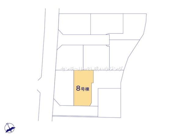 ブルーミングガーデン　羽村市羽中2丁目新築　全10棟8号棟