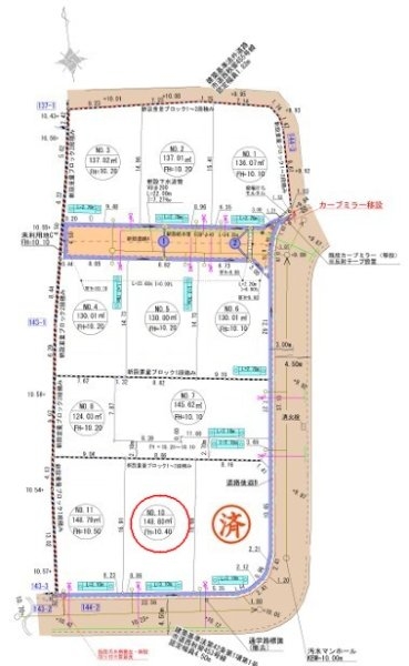 リーブルガーデン　あきる野市牛沼　売地　全11区画　10号区