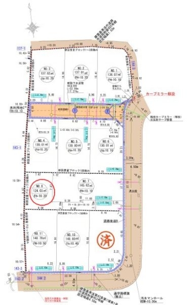リーブルガーデン　あきる野市牛沼　売地　全11区画　8号区
