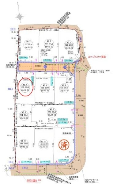 リーブルガーデン　あきる野市牛沼　売地　全11区画　4号区