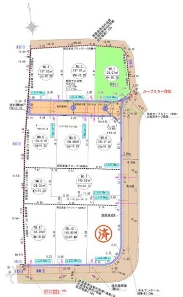 リーブルガーデン　あきる野市牛沼　売地　全11区画　1号区