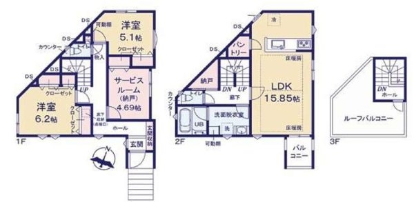 立川市錦町2丁目　新築　全3棟　3号棟