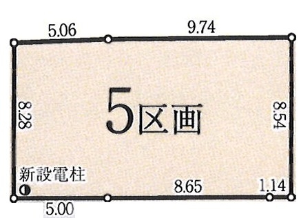 東大和市芋窪4丁目　売地　全12区画　5号区