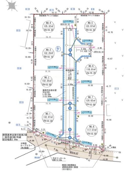 武蔵村山市残堀1丁目　売地　全8区画　1号区
