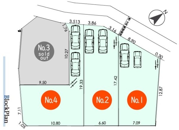 昭島市田中町1丁目　新築　全4棟　1号棟