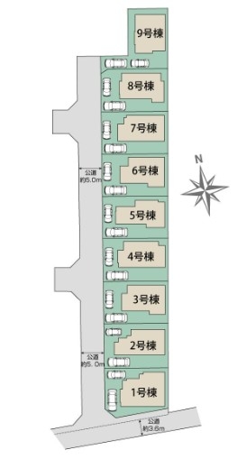ブルーミングガーデン　立川市一番町2丁目新築　全9棟7号棟