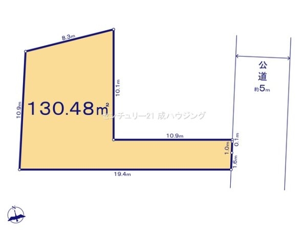 瑞穂町二本木　売地　全5区画　2号区
