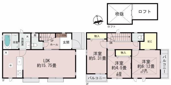 ハートフルタウン　昭島市中神町1丁目　新築　全2棟　B号棟