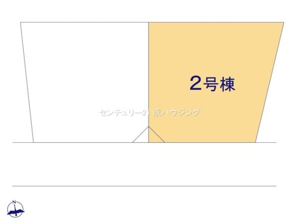 リーブルガーデン 武蔵村山市岸3丁目 新築 全2棟 2号棟(区画図)
