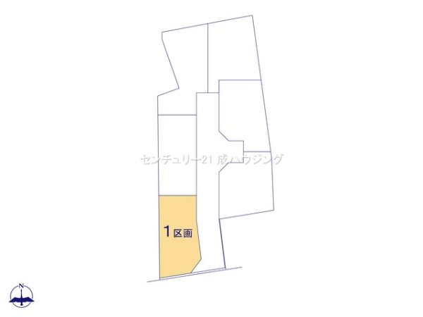 あきる野市高尾の土地(区画図)