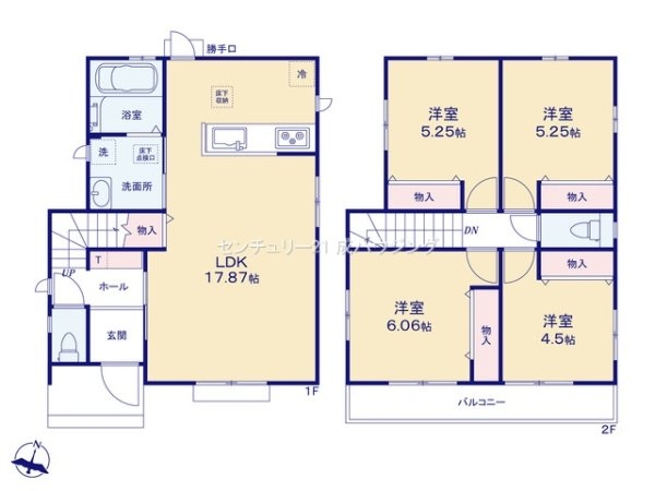 ハートフルタウン　東大和市狭山4丁目　新築　全8棟　A号棟