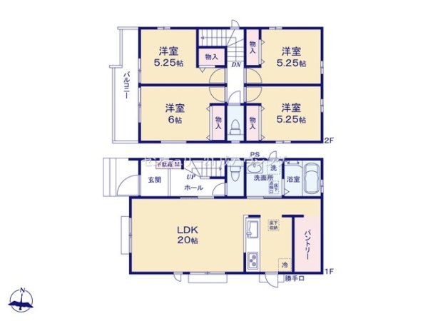 ハートフルタウン　東大和市向原2丁目　新築　全2棟　B号棟