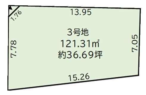 武蔵村山市大南5丁目　売地　全3区画　3号区
