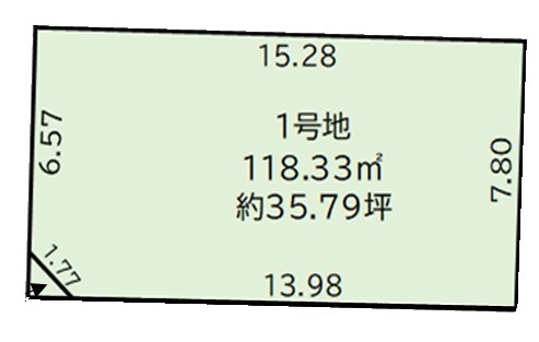 武蔵村山市大南5丁目　売地　全3区画　1号区