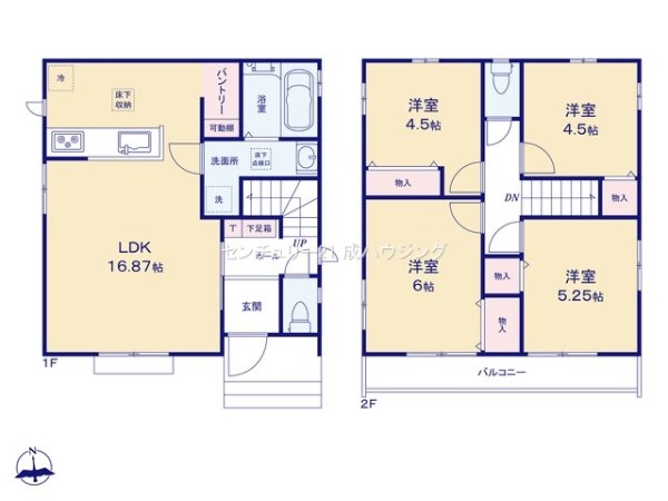 ハートフルタウン　東大和市芋窪4丁目　新築　全4棟　C号棟