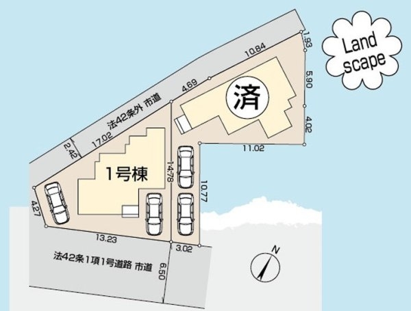 リーブルガーデン　福生市熊川　新築　全2棟　1号棟