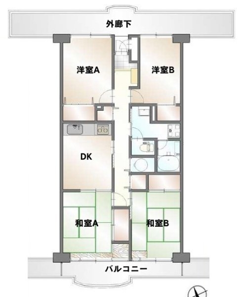 西武拝島ハイツ４号棟