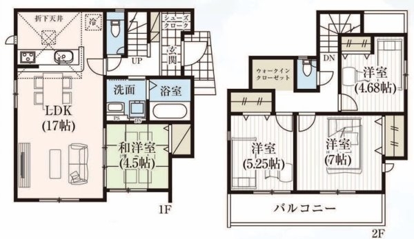 グラファーレ　武蔵村山市中原2丁目　新築　全4棟　1号棟