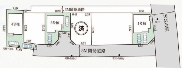 グラファーレ　武蔵村山市中原2丁目　新築　全4棟　3号棟