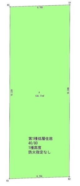 昭島市松原町5丁目　売地　全2区画　A号区