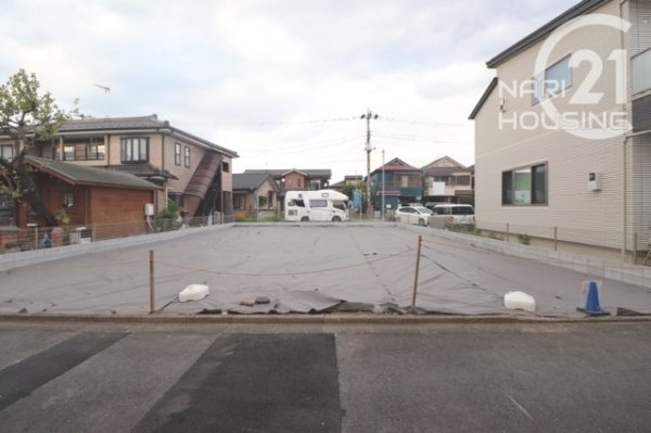 昭島市松原町5丁目の土地(前面道路含む現地写真)