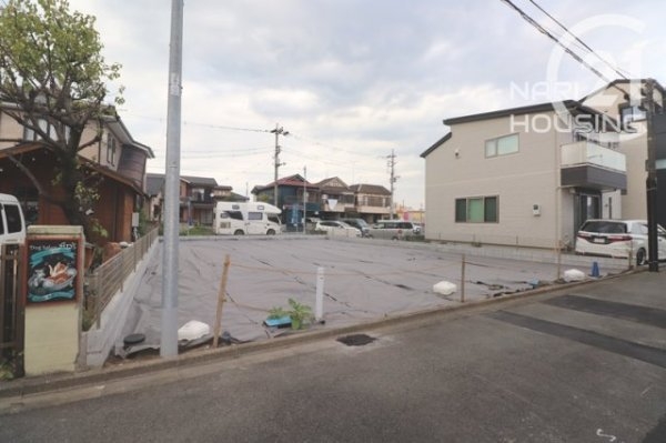 昭島市松原町5丁目の土地(前面道路含む現地写真)