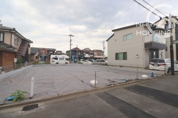 昭島市松原町5丁目の土地(前面道路含む現地写真)