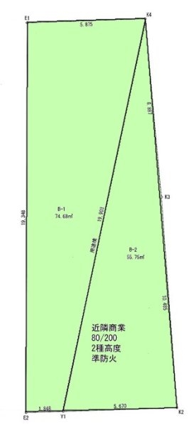 昭島市松原町5丁目　売地　全2区画　B号区