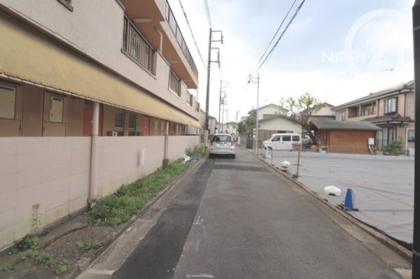 昭島市松原町5丁目の土地(前面道路含む現地写真)