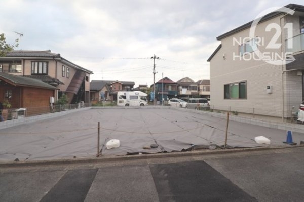 昭島市松原町5丁目の土地(前面道路含む現地写真)