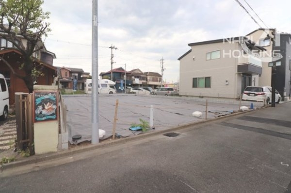 昭島市松原町5丁目の土地(前面道路含む現地写真)