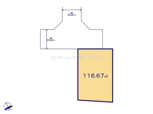 武蔵村山市三ツ木１丁目の土地