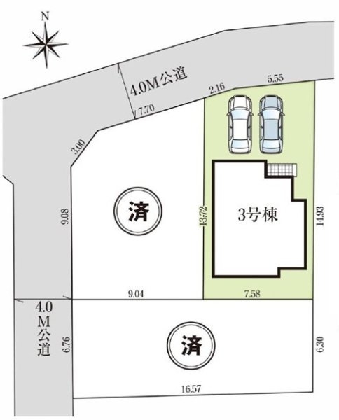 グラファーレ　東大和市湖畔3丁目　新築　全3棟　3号棟