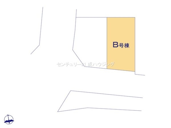 昭島市郷地町2丁目 新築 全2棟 B号棟(区画図)