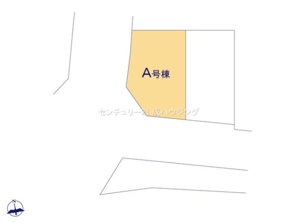 昭島市郷地町2丁目 新築 全2棟 A号棟(区画図)