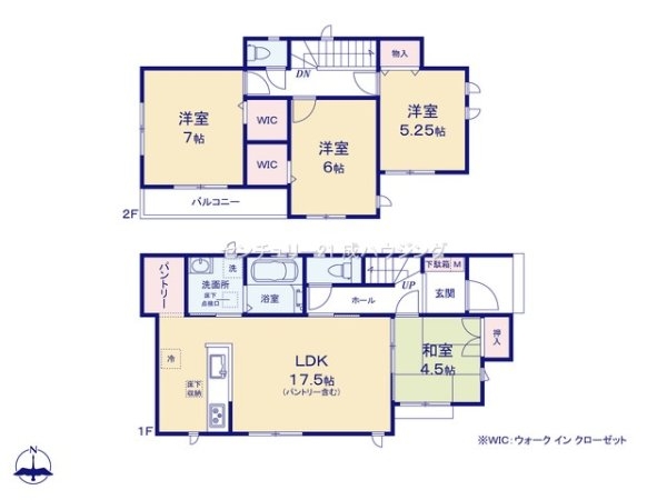 福生市武蔵野台1丁目　新築　全2棟　1号棟
