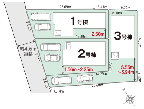 リナージュ　瑞穂町殿ケ谷　新築　全3棟　1号棟